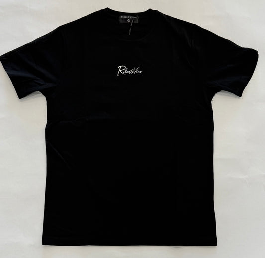 ROBERTO VINO Milano Writing Tee Black - Gravity NYC