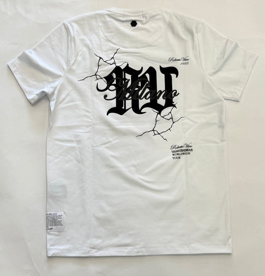 ROBERTO VINO RV Cracks Tee White - Gravity NYC