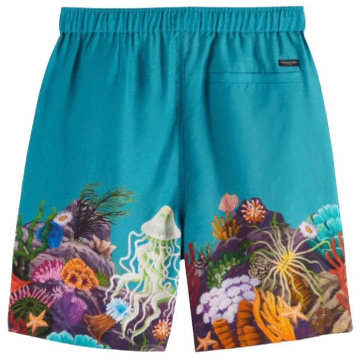 SCOTCH & SODA Seasonal Placement Printed Bermuda Shorts