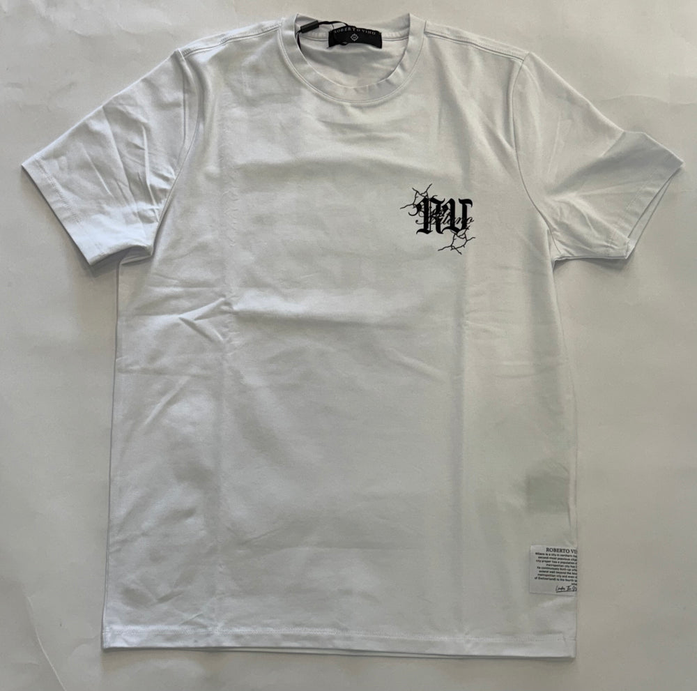 ROBERTO VINO RV Cracks Tee White - Gravity NYC