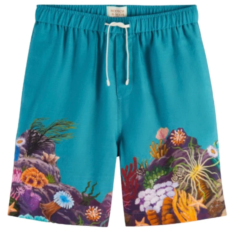 SCOTCH & SODA Seasonal Placement Printed Bermuda Shorts