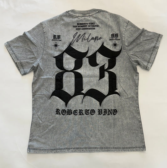 ROBERTO VINO 83 Tee Grey - Gravity NYC