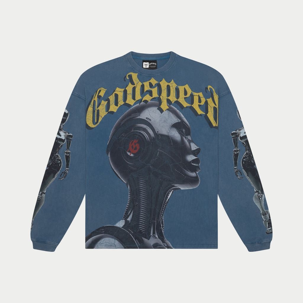 GODSPEED Alexa Long Sleeve T-Shirt (True Blue Wash) Gravity NYC