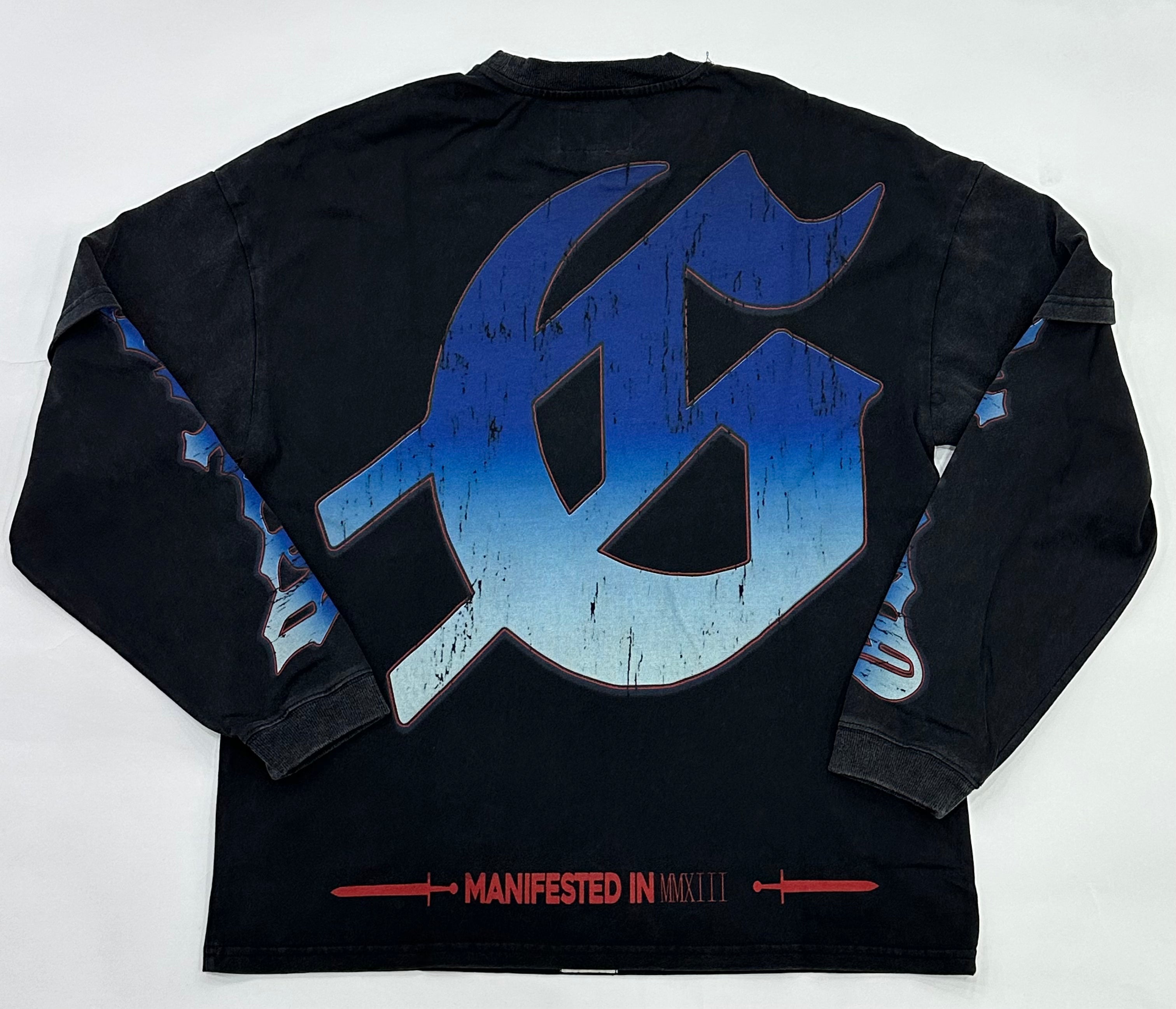 GODSPEED Endzone Dual Long Sleeve T-Shirt (Black Wash) Gravity NYC