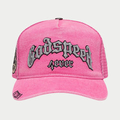 GODSPEED Forever Trucker Hat (Fuchsia Washed) Gravity NYC