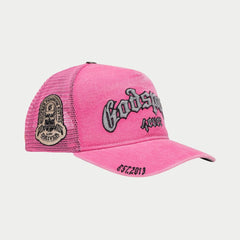 GODSPEED Forever Trucker Hat (Fuchsia Washed) Gravity NYC