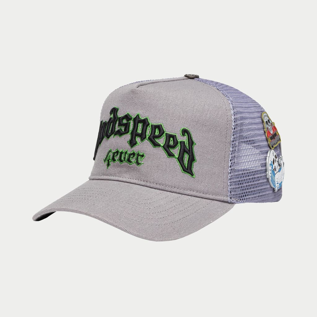 GODSPEED Forever Trucker Hat (Grey/Green) Gravity NYC