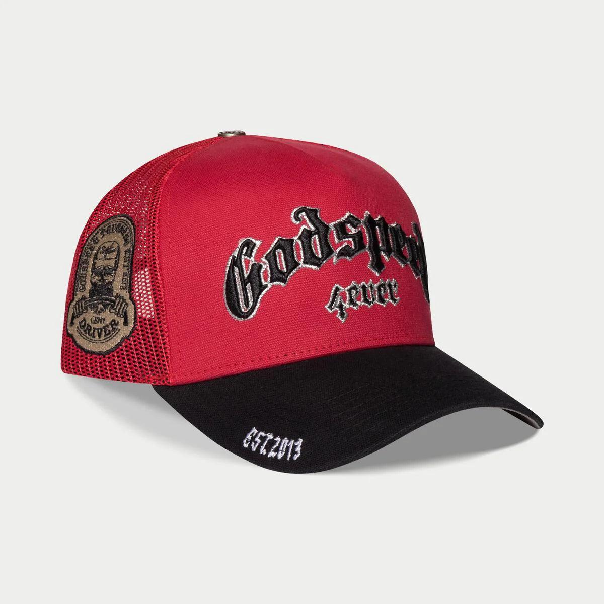 GODSPEED Forever Trucker Hat (Red/ Black) Gravity NYC