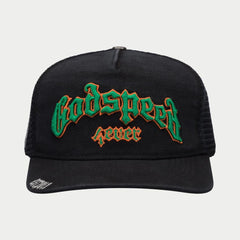 GODSPEED Forever Trucker Hat (Vintage Black/Green/Orange) Gravity NYC