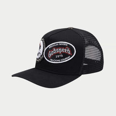 GODSPEED GS Dual Patch Trucker Hat (Black) Gravity NYC