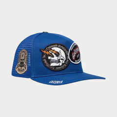 GODSPEED GS Dual Patch Trucker Hat (Royal Blue) Gravity NYC