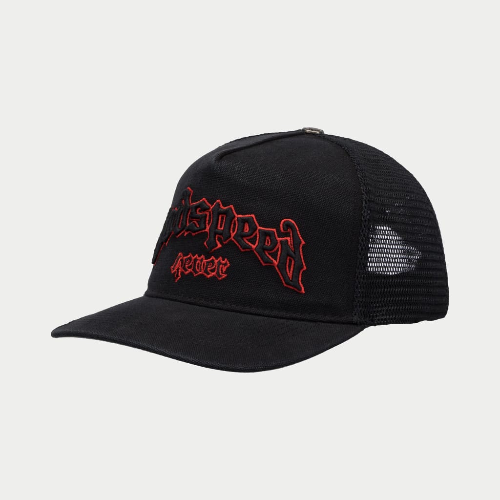 GODSPEED GS Forever Trucker Hat Black/Red Gravity NYC