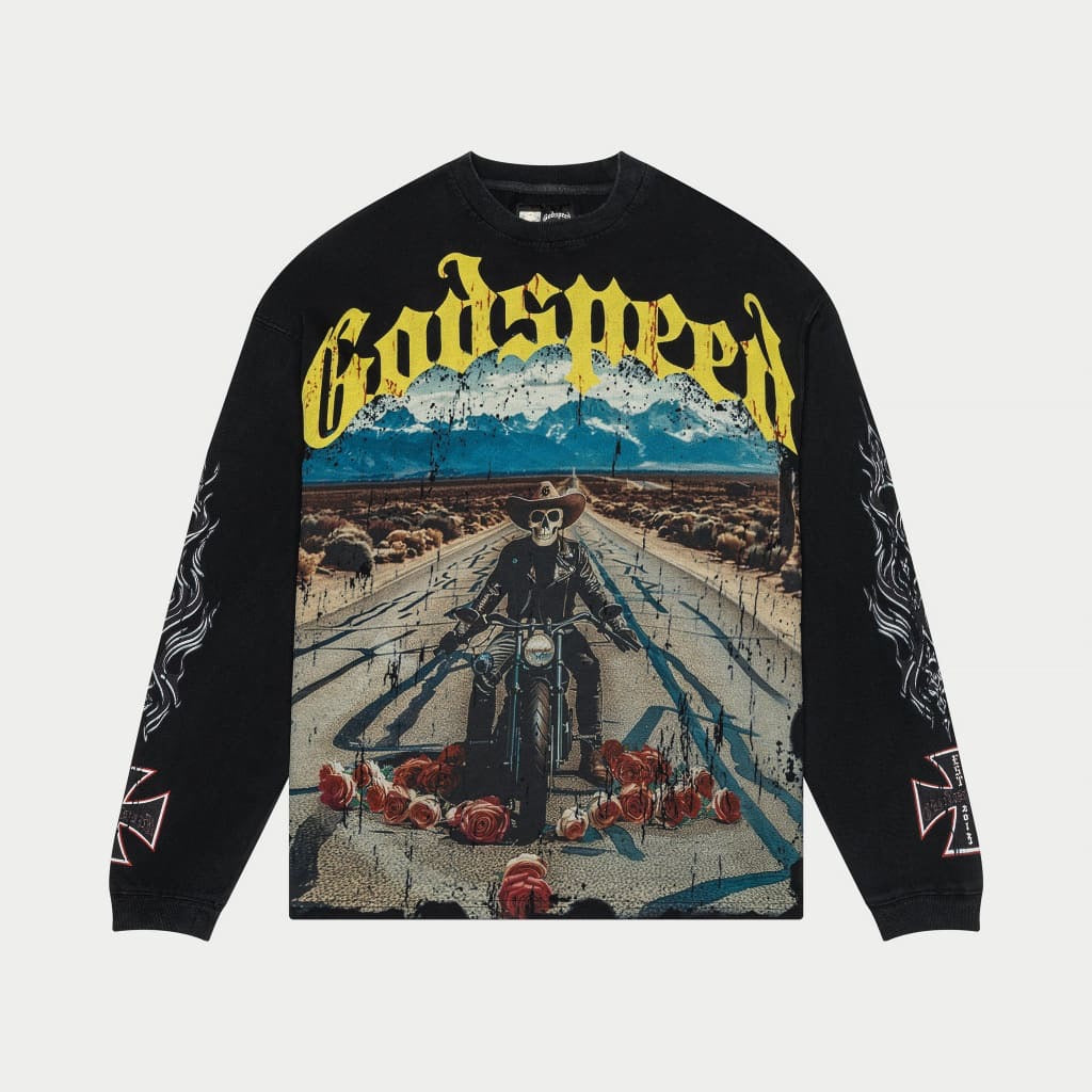 GODSPEED Long Lonely Road Long Sleeve T-Shirt (Black) Gravity NYC