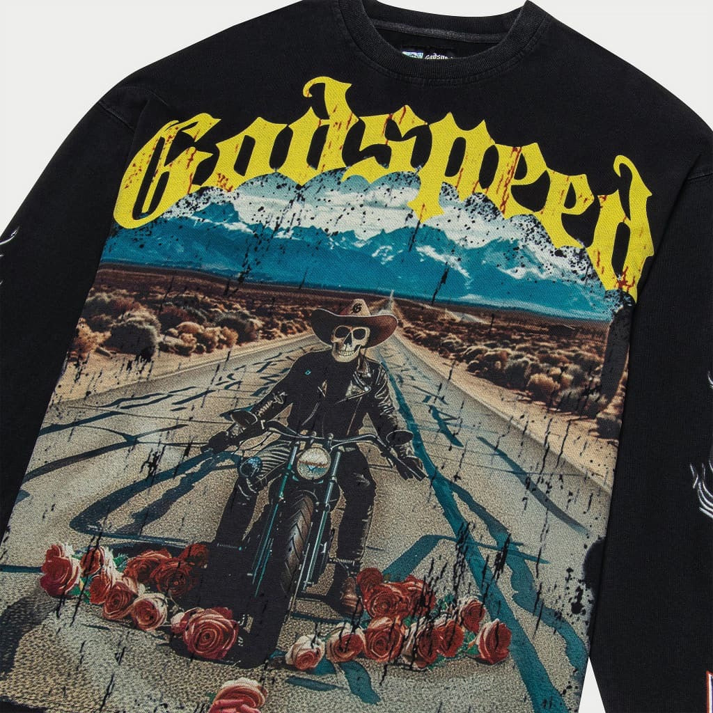 GODSPEED Long Lonely Road Long Sleeve T-Shirt (Black) Gravity NYC