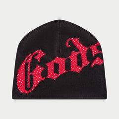 GODSPEED OG Logo Studded Beanie (Black/Red) Gravity NYC