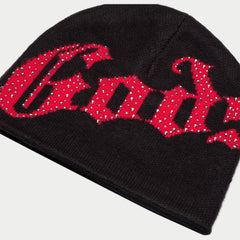 GODSPEED OG Logo Studded Beanie (Black/Red) Gravity NYC