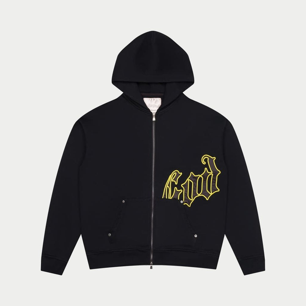 GODSPEED OG Logo V2 Sweatsuit Set (Black/Yellow) - Gravity NYC
