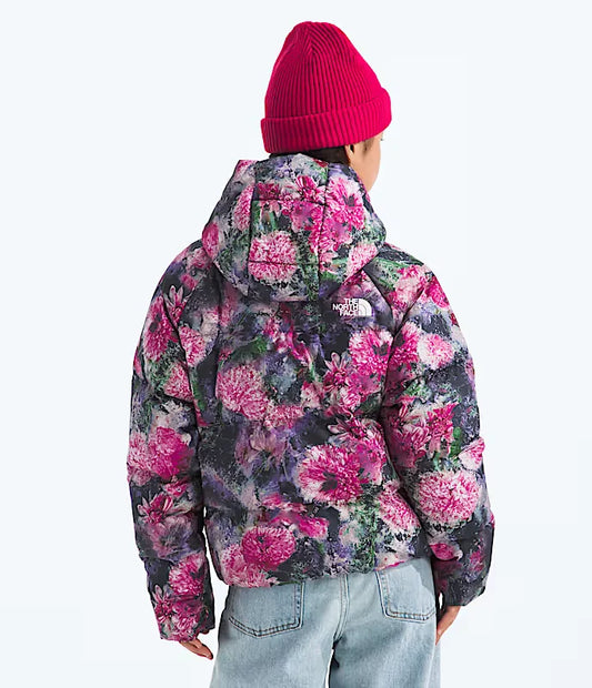 THE NORTH FACE Girls' North Down Hooded Jacket Print Pale Blossom Floral