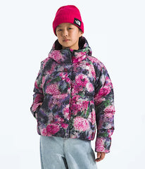 THE NORTH FACE Girls' North Down Hooded Jacket Print Pale Blossom Floral
