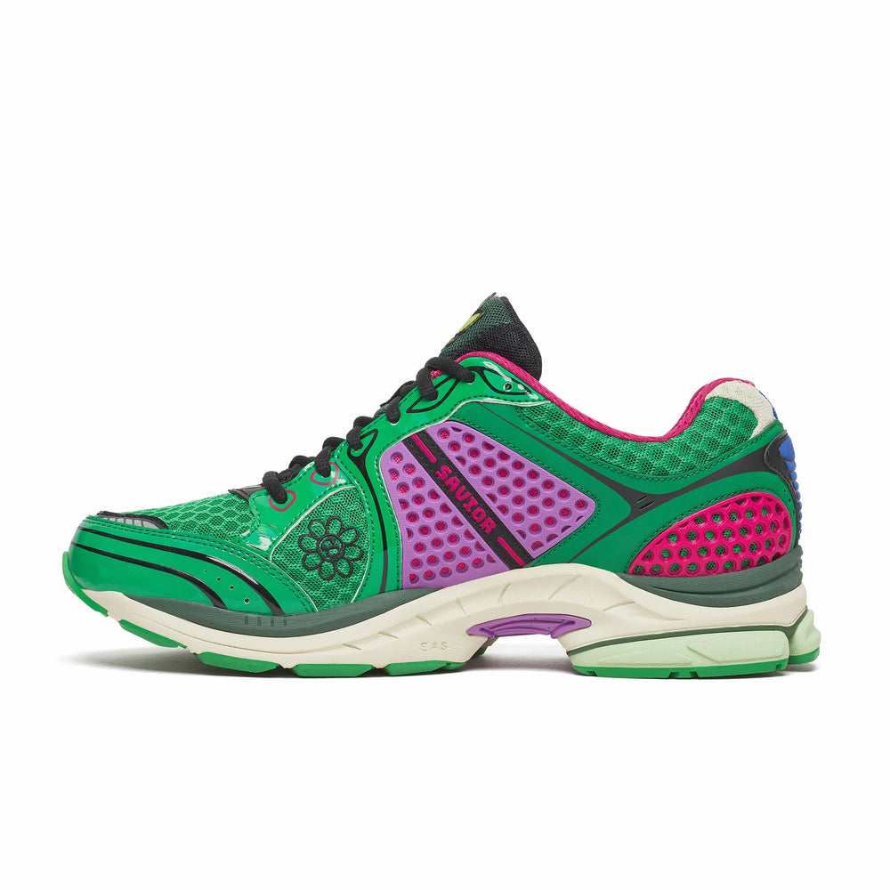 SAUCONY x Jae Tips ProGrid Triumph 4 Sneakers 'Sugar Maple' Fern/Fern - Gravity NYC