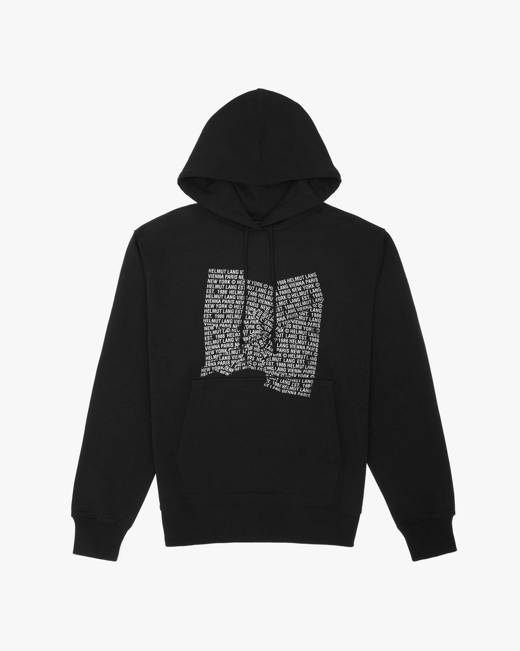 HELMUT LANG CRUMPLE LOGO HOODIE Gravity NYC