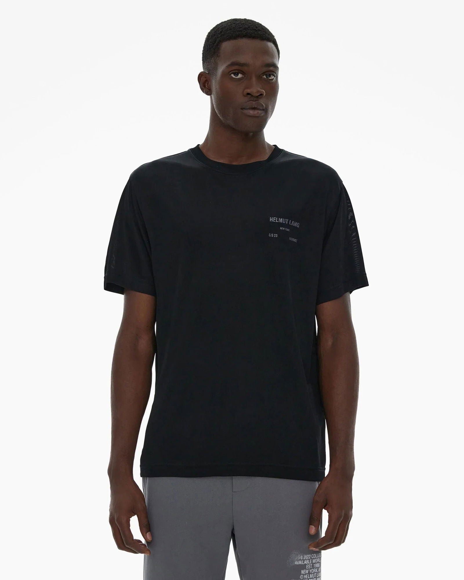 HELMUT LANG Mesh Logo Tee Gravity NYC