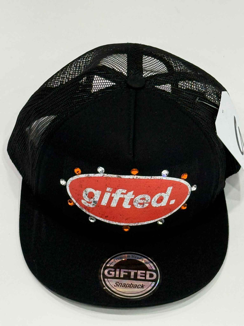 EVERYONE IS GIFTED Rhinestone Hat (Black) - Gravity NYC