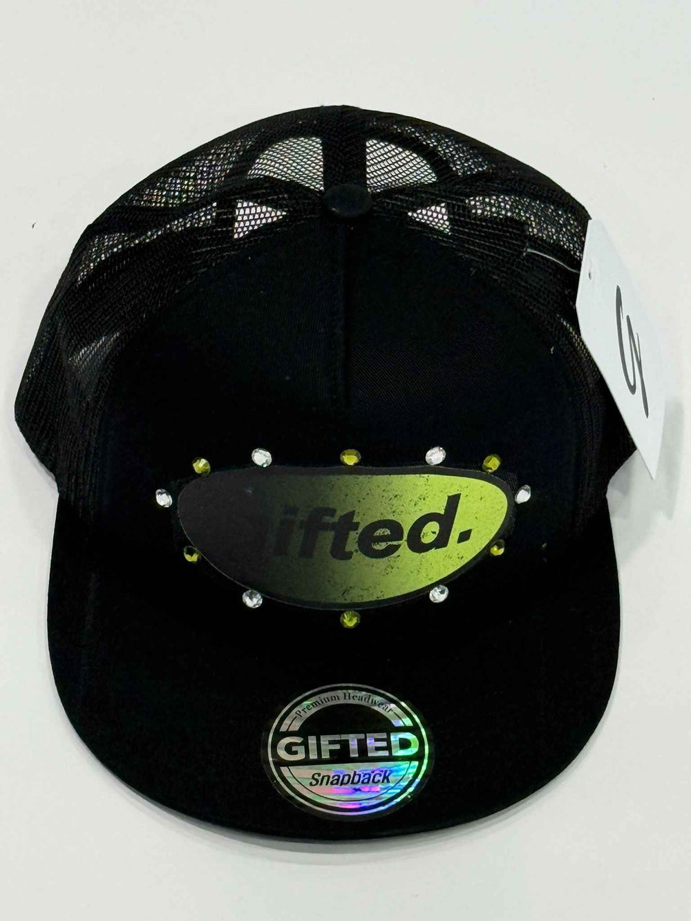 EVERYONE IS GIFTED Rhinestone Hat (Black) - Gravity NYC