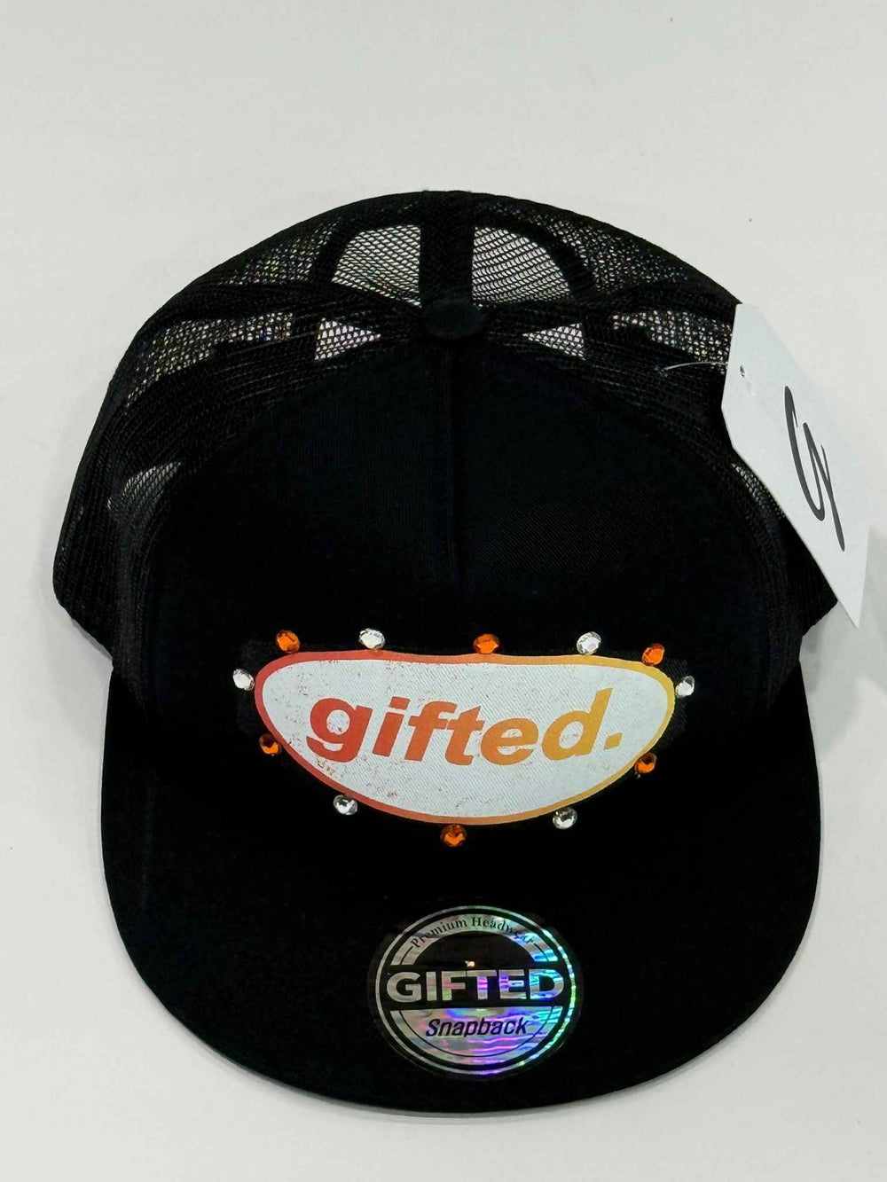 EVERYONE IS GIFTED Rhinestone Hat (Black) - Gravity NYC