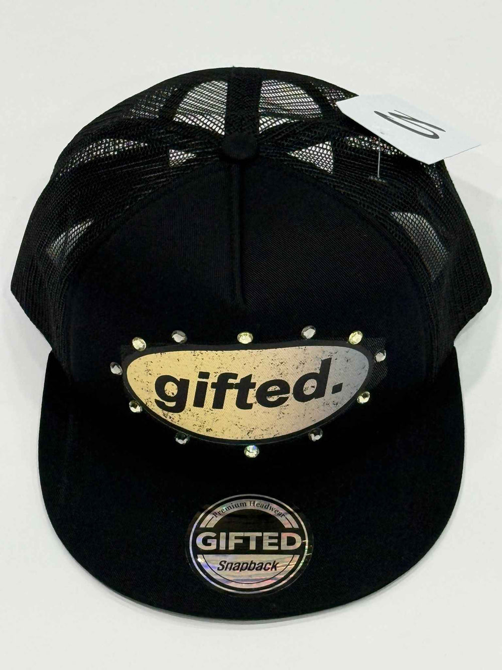 EVERYONE IS GIFTED Rhinestone Hat (Black) - Gravity NYC