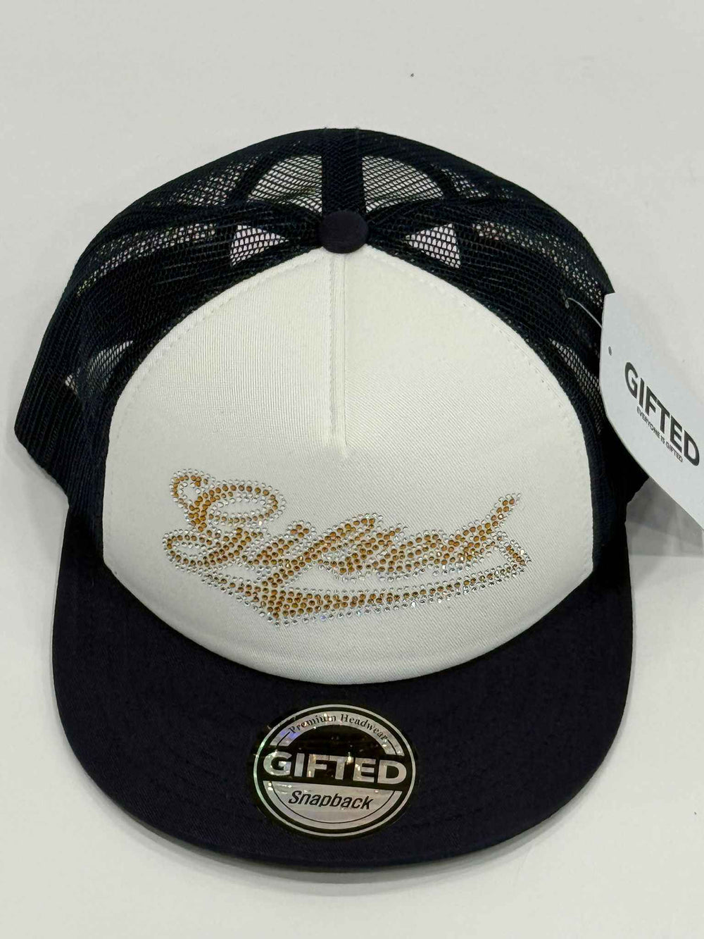 EVERYONE IS GIFTED Script Hat (Black/White) - Gravity NYC