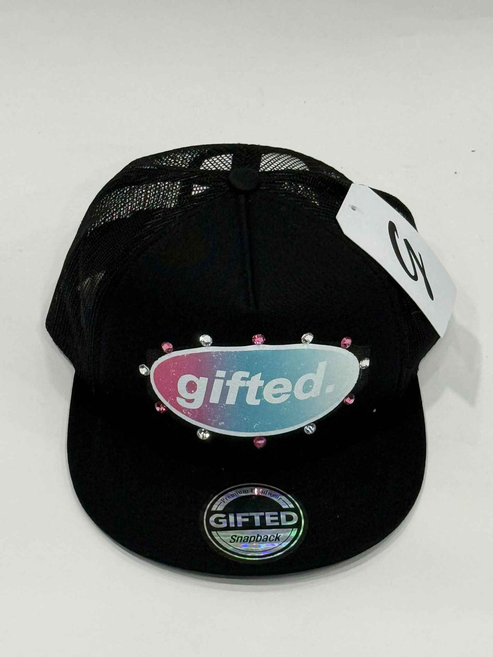 EVERYONE IS GIFTED Rhinestone Hat (Black) - Gravity NYC