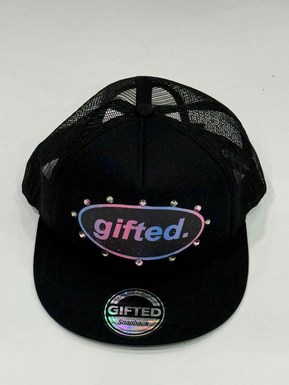 EVERYONE IS GIFTED Rhinestone Hat (Black) - Gravity NYC