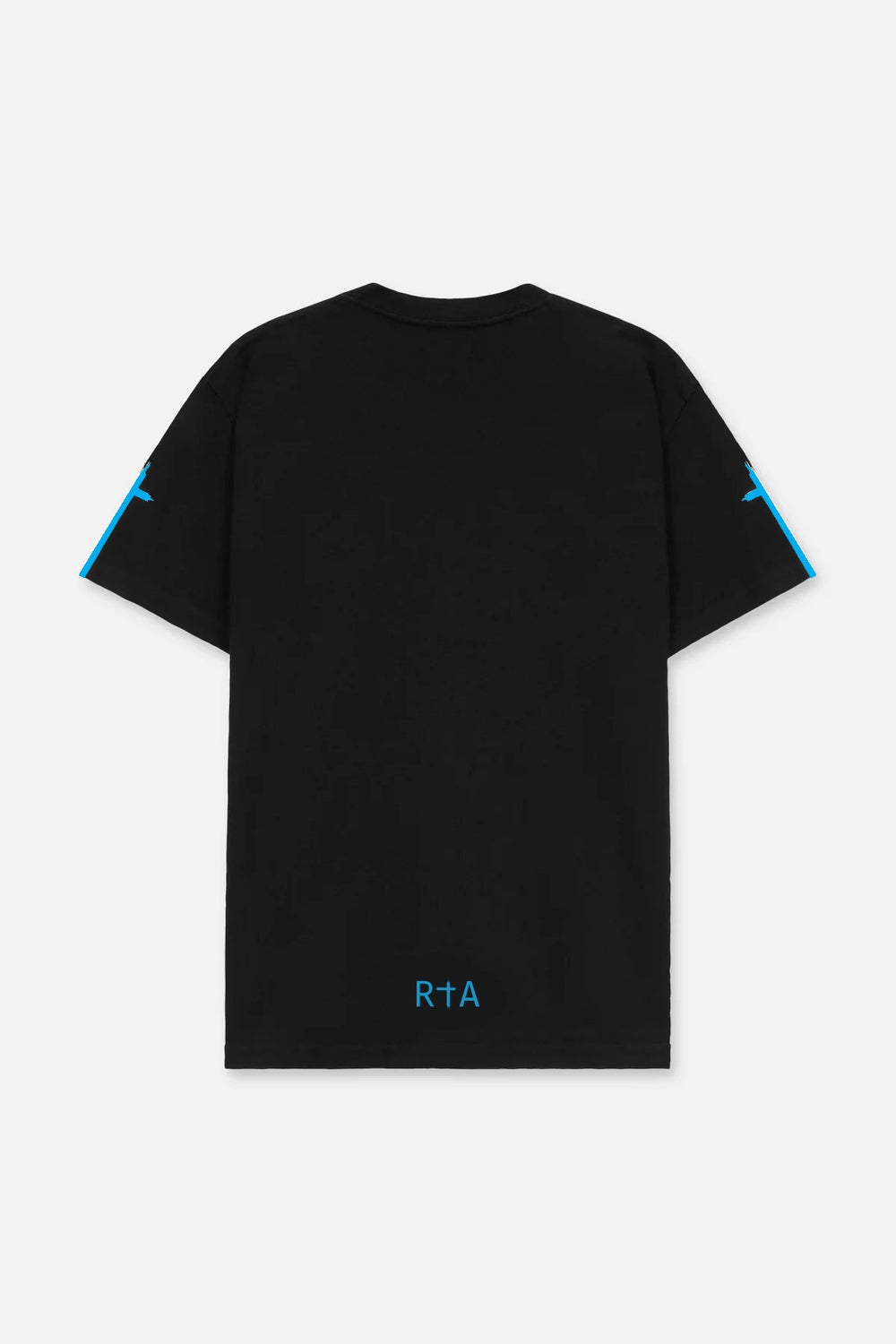 RTA Colt Black Blue Sleeve Cross T-Shirt - Gravity NYC