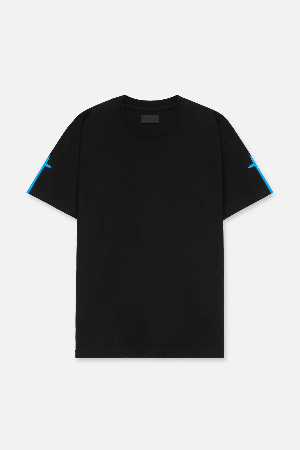 RTA Colt Black Blue Sleeve Cross T-Shirt - Gravity NYC