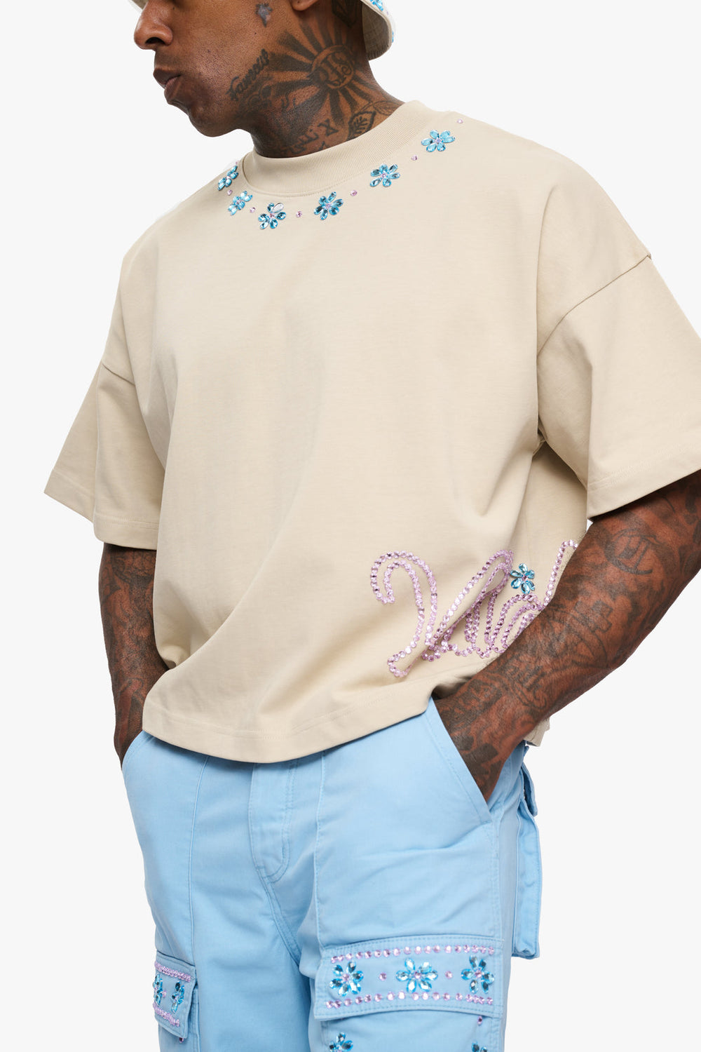 VALABASAS "Gem" Tee Cream - Gravity NYC