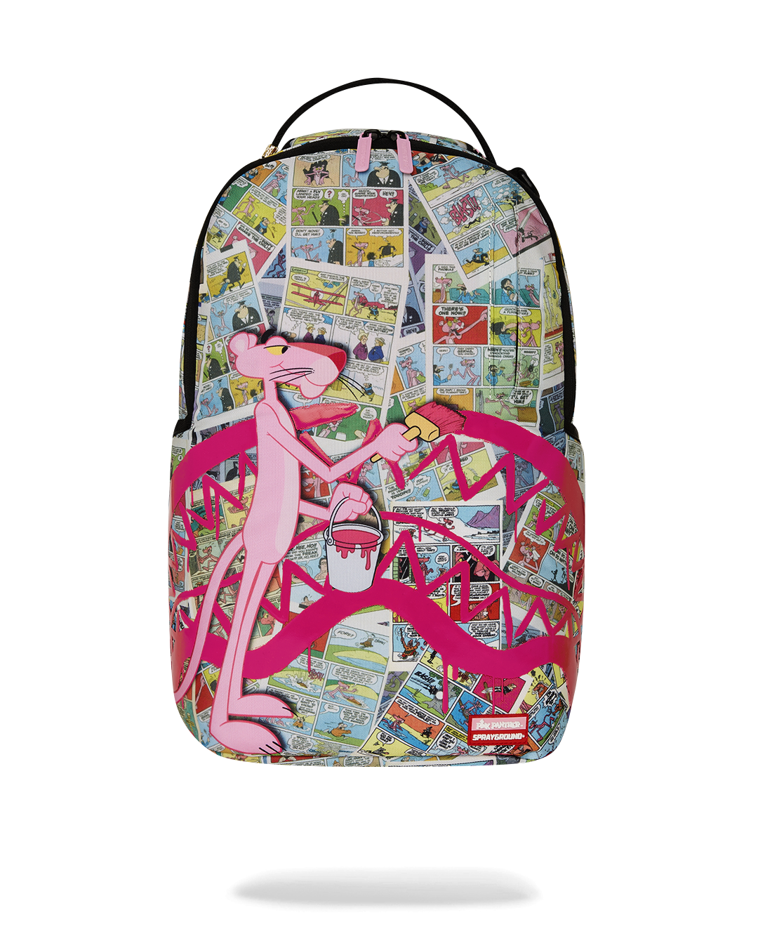 SPRAYGROUND Pink Panther Painting Sharkmouth DLXR Backpack B7414 - Gravity NYC