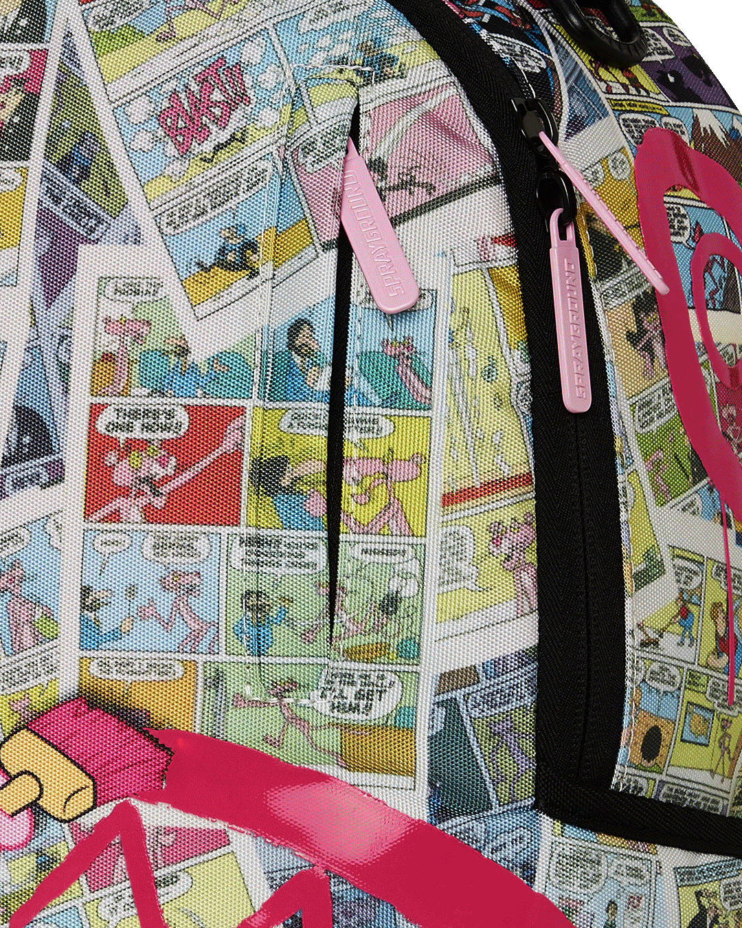 SPRAYGROUND Pink Panther Painting Sharkmouth DLXR Backpack B7414 - Gravity NYC