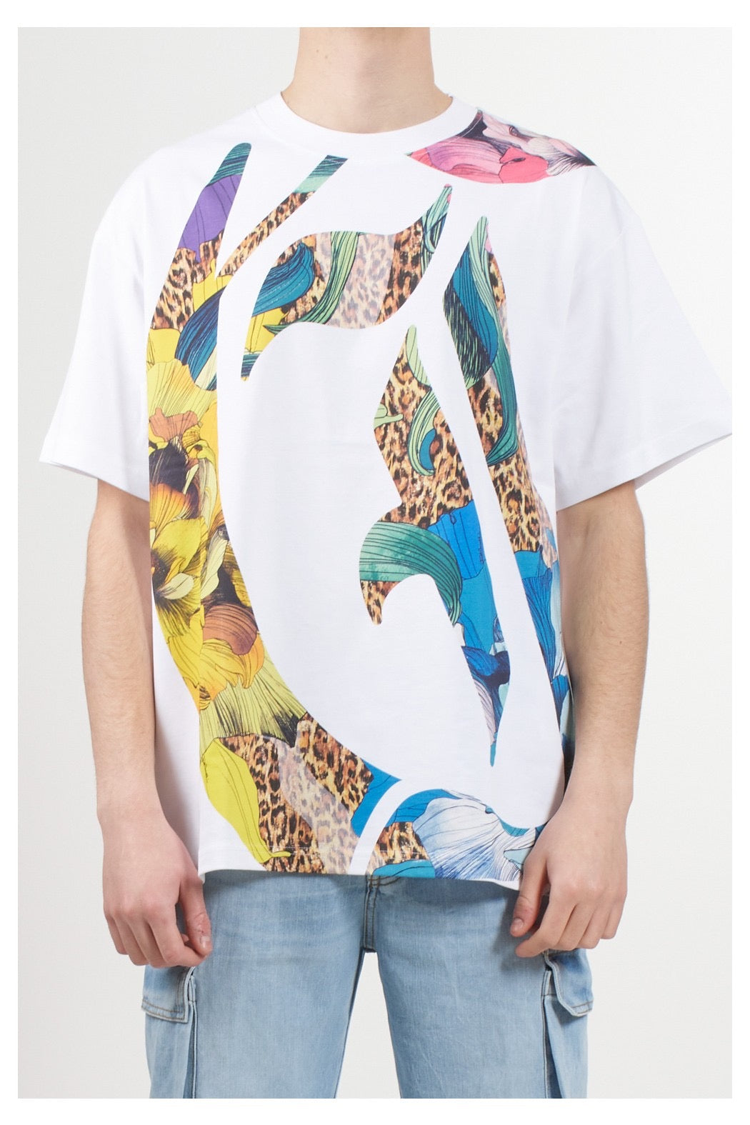 JUST CAVALLI FLOWER T-SHIRT