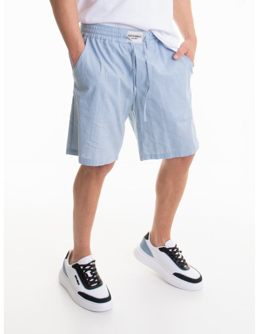 JUST CAVALLI Jacquard LOGO SHORTS