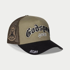 GODSPEED GS Forever Trucker Hat (Olive/Black) - Gravity NYC