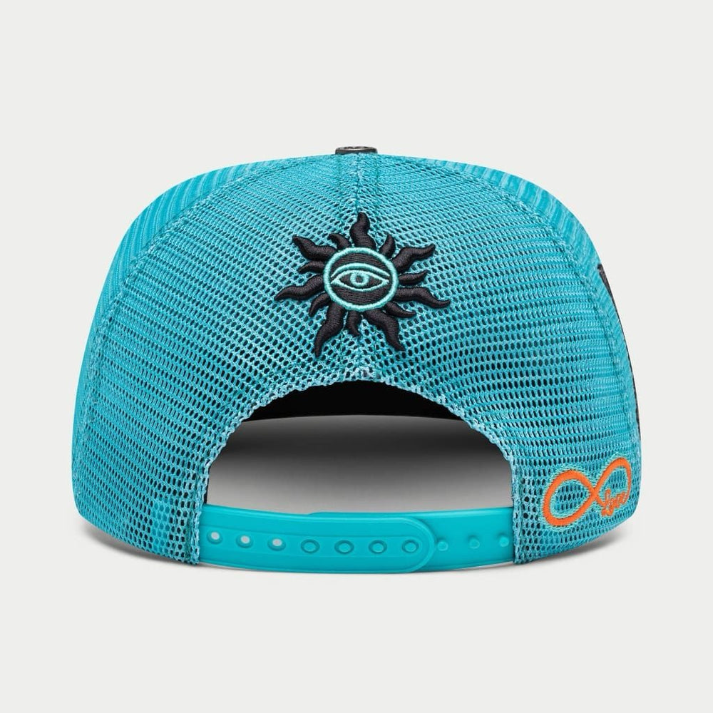 GODSPEED GS Forever Trucker Hat (Teal Washed) - Gravity NYC