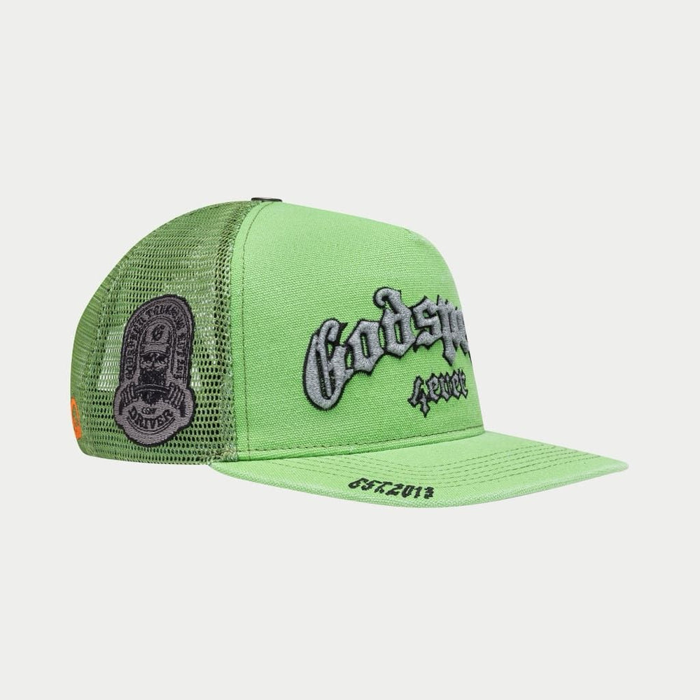 GODSPEED GS Forever Trucker Hat (Lime Washed) - Gravity NYC
