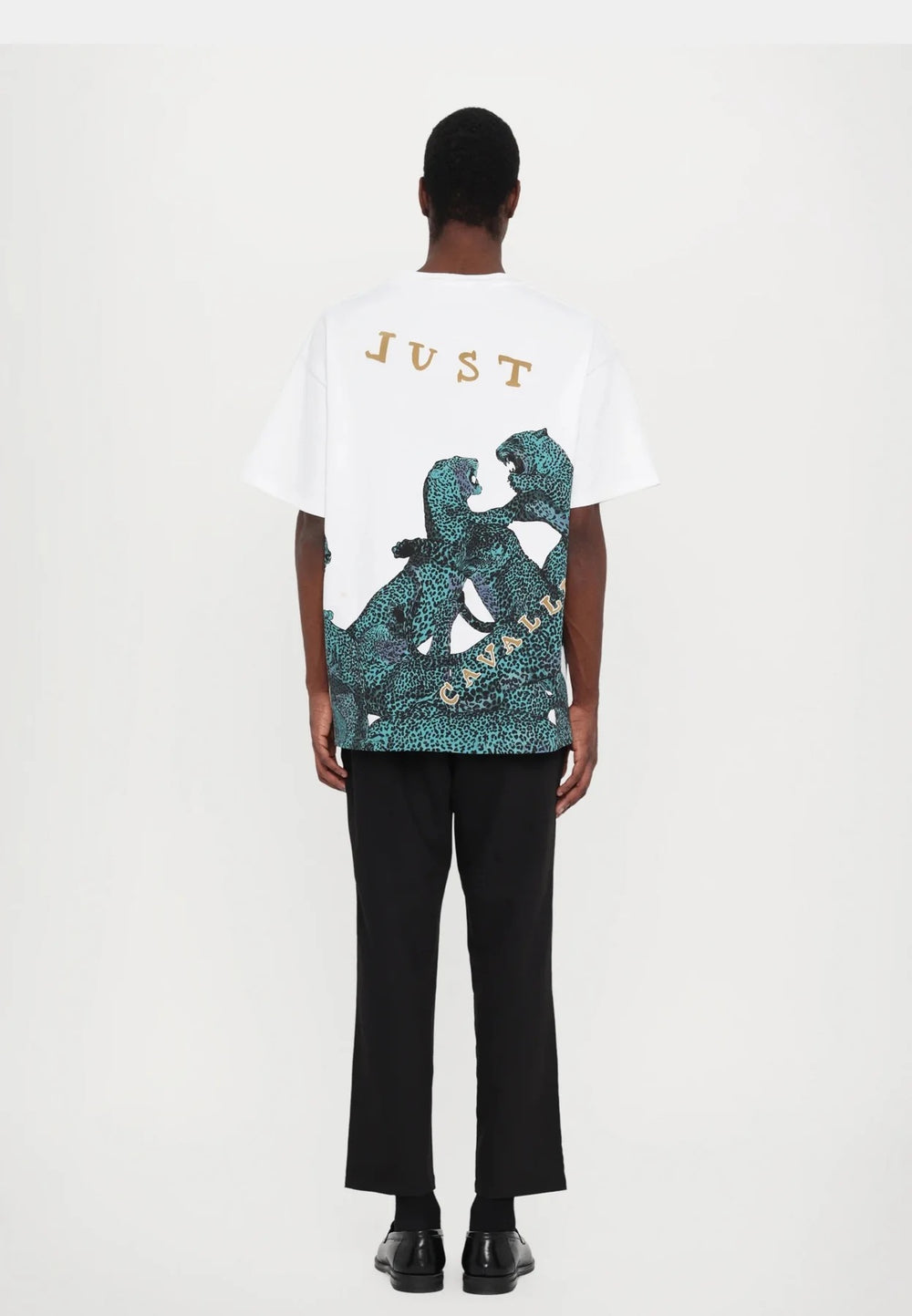 JUST CAVALLI Placed Full Leopard T-Shirt - Gravity NYC