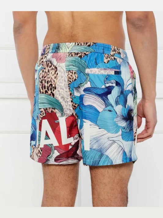 JUST CAVALLI ALLOVER FLOWER NYLON Shorts