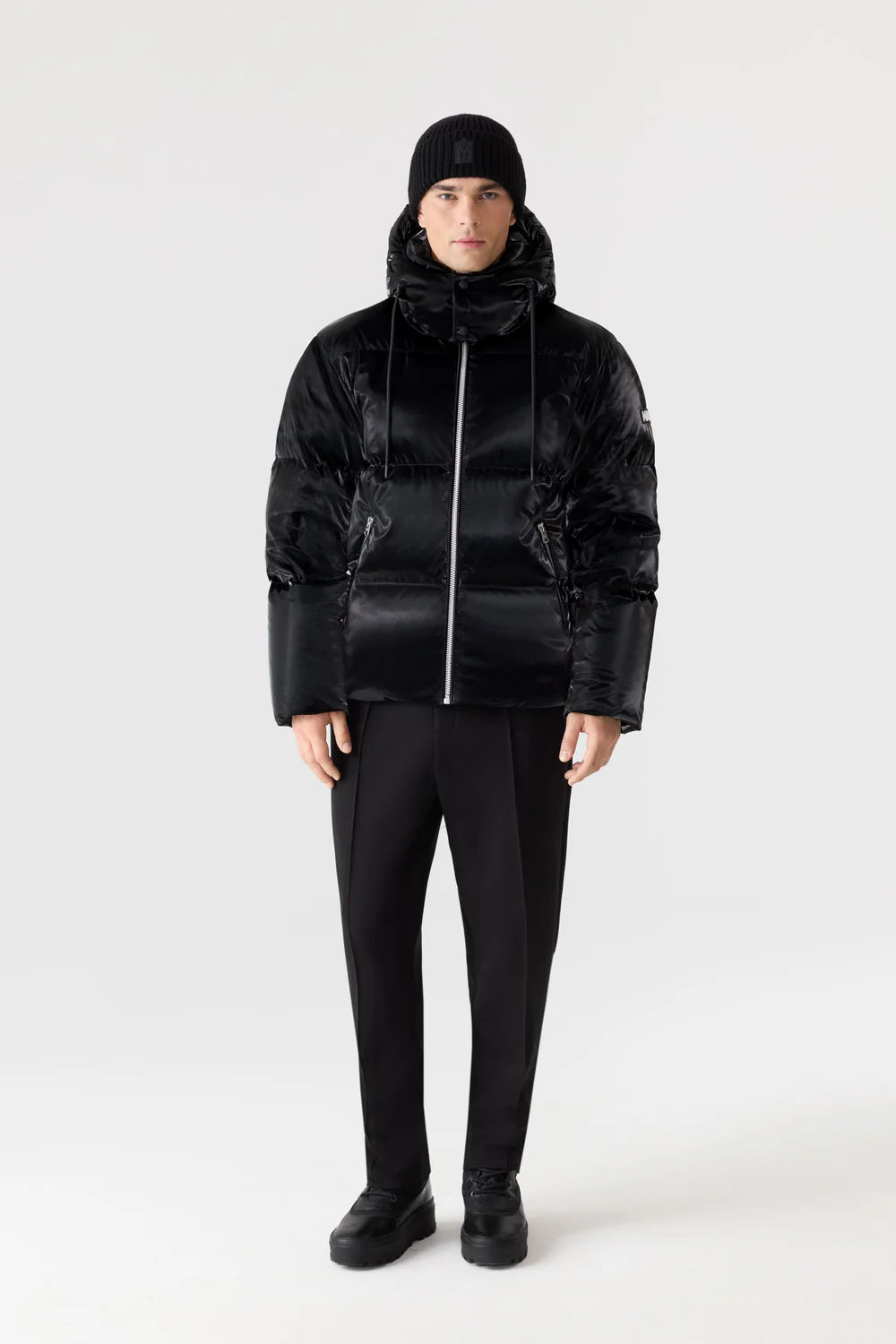 MACKAGE Kent-Glo High-Gloss Hooded Down Jacket - Gravity NYC