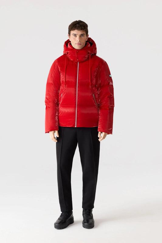 MACKAGE Kent-Glo High-Gloss Hooded Down Jacket - Gravity NYC