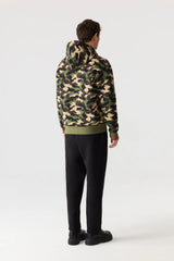 MACKAGE Krystian-Camo Double-Face Jersey Hoodie with Camo Print - Gravity NYC