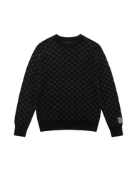 KSUBI Box Knit Crew Washed Black Gravity NYC