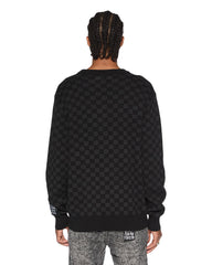 KSUBI Box Knit Crew Washed Black Gravity NYC